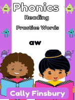 Phonics Reading Practice Words Aw