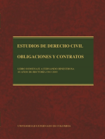 Estudios de Derecho Civil: obligaciones y contratos, tomos III