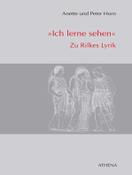 "Ich lerne sehen": Zu Rilkes Lyrik