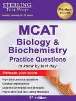 MCAT Biology & Biochemistry Practice Questions: High Yield MCAT Questions