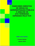 Pareceres Inéditos De Áreas Da Administração Pública E Análise De Ato Temeroso Expedido Pelo Tcm