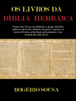 Os Livros Da Bíblia Hebraica