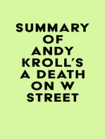 Summary of Andy Kroll's A Death on W Street