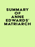 Summary of Anne Edwards's Matriarch