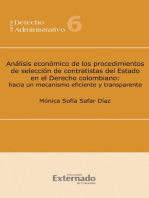 Análisis económico de los procedimientos de selección de contratistas del Estado en el Derecho colombiano: hacia un mecanismo eficiente y transparente