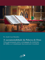 Sacramentalidade da Palavra de Deus: Uma Aproximação entre a Mistagogia de Ambrósio de Milão e a Constituição Sacrosanctum Concilium