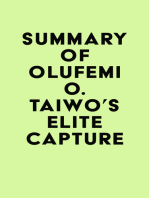 Summary of Olúfẹ́mi O. Táíwò's Elite Capture