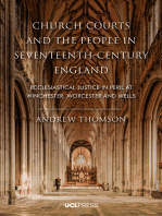 Church Courts and the People in Seventeenth-Century England: Ecclesiastical justice in peril at Winchester, Worcester and Wells