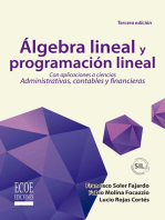 Álgebra lineal y programación lineal