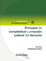 Principio de completitud y creación judicial del derecho