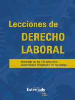Lecciones de derecho laboral. homenaje por los 130 años de la universidad externado de colombia
