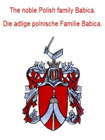 The noble Polish family Babica. Die adlige polnische Familie Babica.