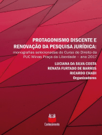 Protagonismo discente e renovação da pesquisa jurídica: Monografias selecionadas no curso de Direito da PUC Minas Praça da Liberdade - ano 2007