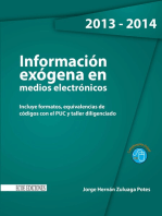 Información exógena en medios electrónicos: Incluye formatos, equivalencias de códigos con el PUC y taller diligenciado 2013 - 2014