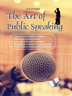 The Art of Public Speaking: Focus & Patience During Delivery of Speech