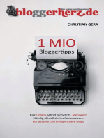1 MIO Bloggertipps: Klar. Einfach. Schritt für Schritt. Mehrwert. Für bessere und erfolgreichere Blogs.