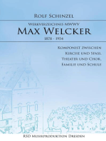 Max Welcker: Werkverzeichnis