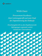 Procurement Excellence: Zum Leistungsprofil und zum Grad der Digitalisierung des Einkaufs: Forschungsbericht zu den Ergebnissen der Befragungen regionaler mittelständischer Unternehmen