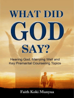 What Did God Say?