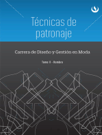 Técnicas de patronaje: Carrera de Diseño Gestión en Moda (Tomo II - Hombre)