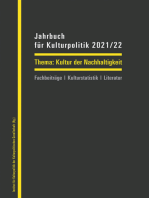 Jahrbuch für Kulturpolitik 2021/22: Kultur der Nachhaltigkeit
