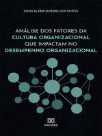 Análise dos fatores da Cultura Organizacional que impactam no Desempenho Organizacional