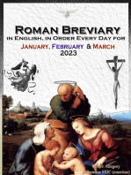 The Roman Breviary in English, in Order, Every Day for January, February, March 2023