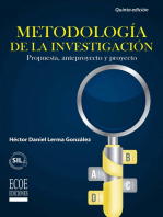 Metodología de la investigación: Propuesta, anteproyecto y proyecto - 5ta edición