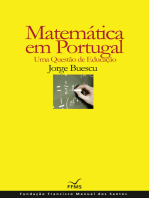 Matemática em Portugal, Uma Questão de Educação