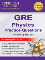GRE Physics Practice Questions: High-Yield GRE Physics Practice Questions with Detailed Explanations