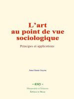 L’art au point de vue sociologique: Principes et applications