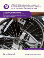 Utilización de las técnicas de movilidad en desplazamientos internos por el centro educativo del ACNEE. SSCE0112