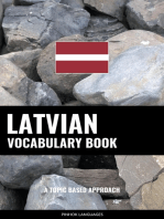 Latvian Vocabulary Book: A Topic Based Approach