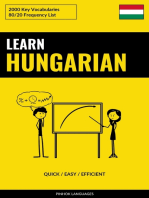 Learn Hungarian - Quick / Easy / Efficient: 2000 Key Vocabularies