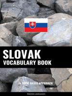 Slovak Vocabulary Book: A Topic Based Approach