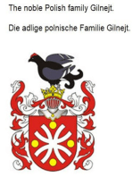 The noble Polish family Gilnejt. Die adlige polnische Familie Gilnejt.