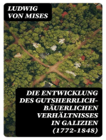 Die Entwicklung des gutsherrlich-bäuerlichen Verhältnisses in Galizien (1772-1848)