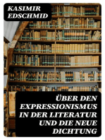 Über den Expressionismus in der Literatur und die neue Dichtung