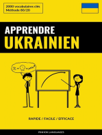 Apprendre l'ukrainien - Rapide / Facile / Efficace: 2000 vocabulaires clés