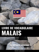Livre de vocabulaire malais: Une approche thématique