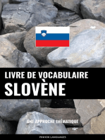 Livre de vocabulaire slovène: Une approche thématique