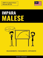 Impara il Malese - Velocemente / Facilmente / Efficiente: 2000 Vocaboli Chiave