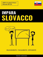 Impara lo Slovacco - Velocemente / Facilmente / Efficiente: 2000 Vocaboli Chiave