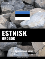 Estnisk ordbok: En ämnesbaserad metod