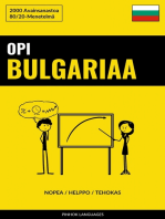 Opi Bulgariaa - Nopea / Helppo / Tehokas: 2000 Avainsanastoa