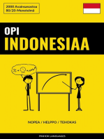 Opi Indonesiaa - Nopea / Helppo / Tehokas: 2000 Avainsanastoa