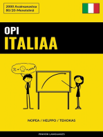 Opi Italiaa - Nopea / Helppo / Tehokas: 2000 Avainsanastoa