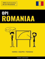 Opi Romaniaa - Nopea / Helppo / Tehokas: 2000 Avainsanastoa