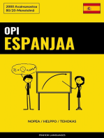 Opi Espanjaa - Nopea / Helppo / Tehokas: 2000 Avainsanastoa