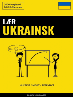 Lær Ukrainsk - Hurtigt / Nemt / Effektivt: 2000 Nøgleord